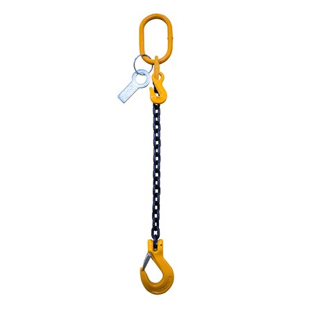 Starke Chain Sling, 3/8in, G80, Sling Hook, with Chain Adjuster, 4 ft SCSG8038-1LSA-4
